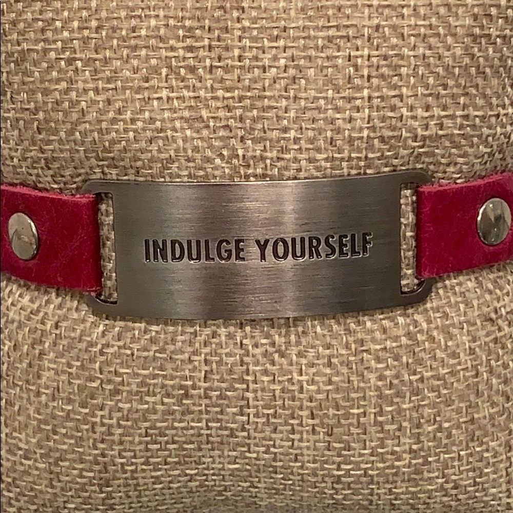 Leather Message Bracelet